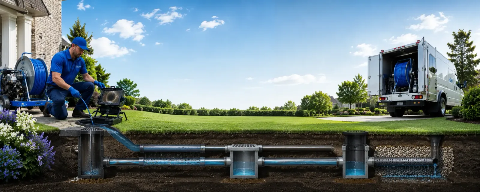 Outdoor drain cleaning information for Van Wert, IA